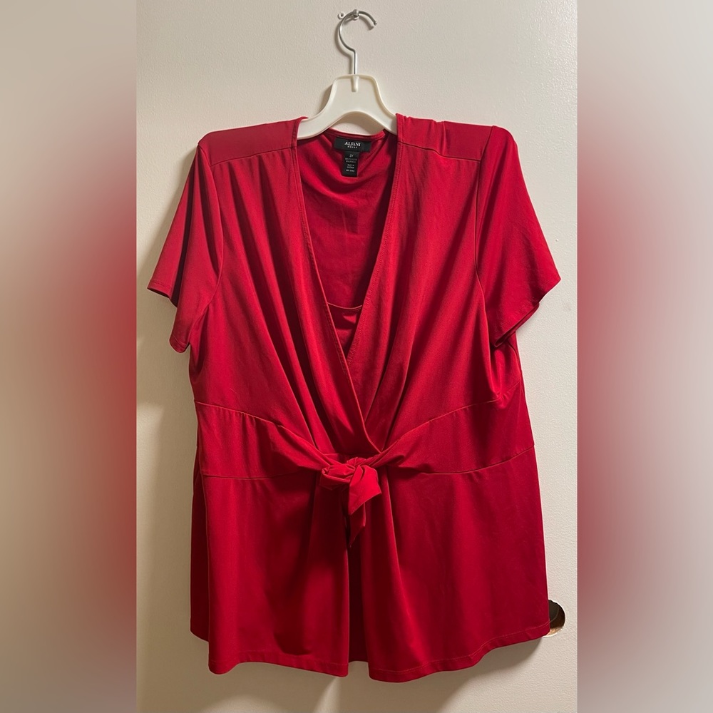Alfanti Red Womens Blouse Preowned